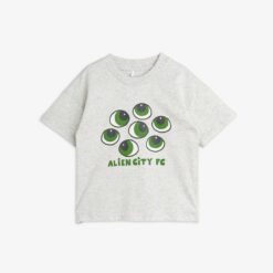 Mini Rodini Eyes tee Grey Melange