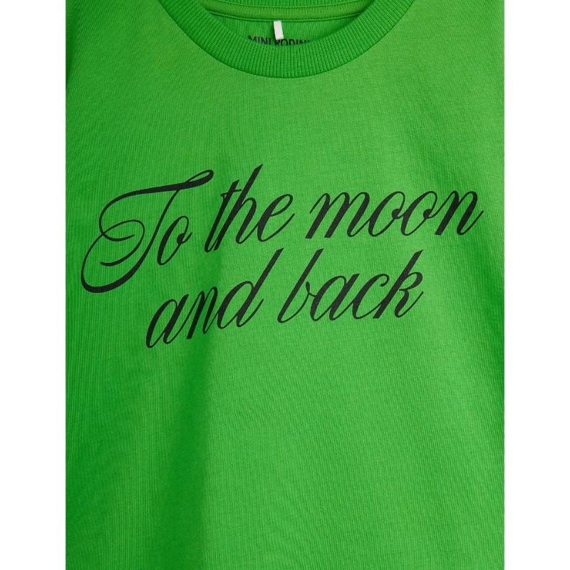 Mini Rodini To the moon tee Green - Afbeelding 2