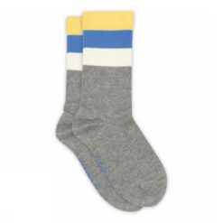 mp Denmark Melton wide stripe socks Light Grey Melange 22157 4052