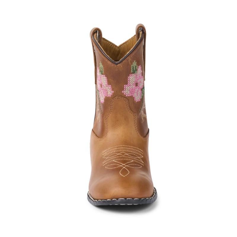 Bootstock laarzen Cognac Flower - Afbeelding 2