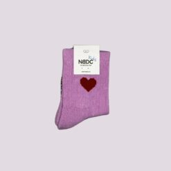 NBDC Hart sokjes roze