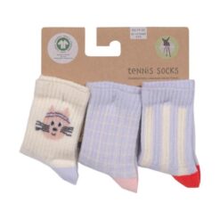 Alternative view of Lassig Tennis socks Cat Lavender