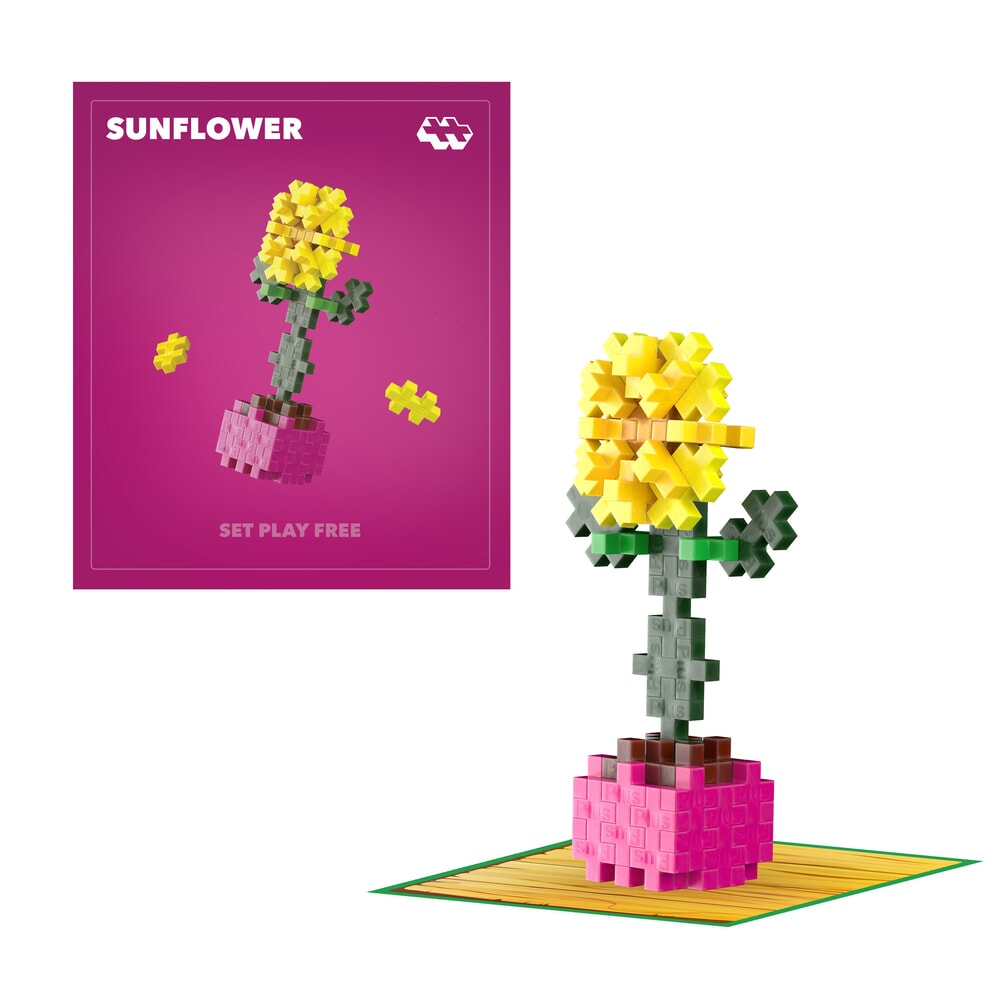 Plus-Plus Sunflower