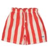 lotiekids twill bermuda pockets red stripes offwhite