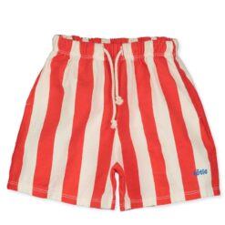 lotiekids twill bermuda pockets red stripes offwhite