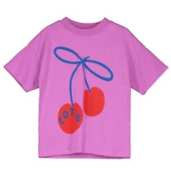 lotiekids wide fit shirt lotie cherries magenta
