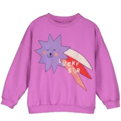 lotiekids sweatshirt Big Lucky Star Magenta