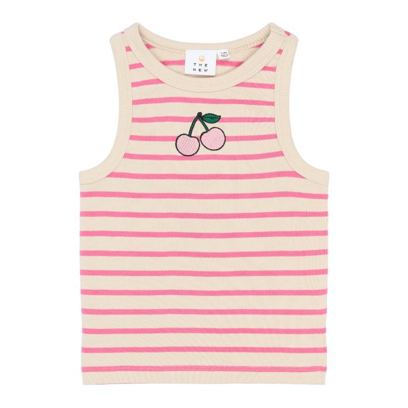 THE NEW Shannon Top Carmine Rose Striped