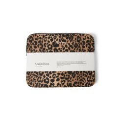 Studio Noos Brown Leopard Cotton Laptop Sleeve