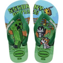 Havaianas Kids Minecraft green