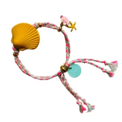 ByMelo Armbandje Schelp oker