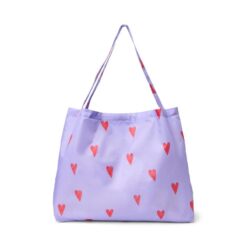 Studio Noos Hearts Grocery Bag Lilac
