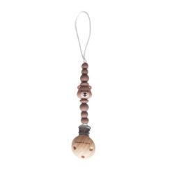 Chewies & More Newborn Bear Clip Brown