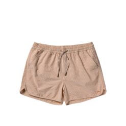 Salted Stories Seersucker Swim Shorts Men Bombay Brown