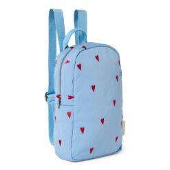 Studio Noos Light Blue Hearts Puffy Mini Backpack