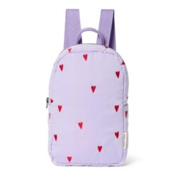 Studio Noos Purple Hearts Puffy Mini Backpack
