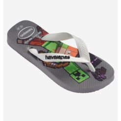 Havaianas Kids Minecraft steel grey white