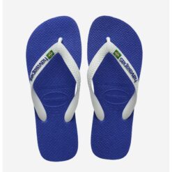 Havaianas Brasil Logo Kids Marine Blue