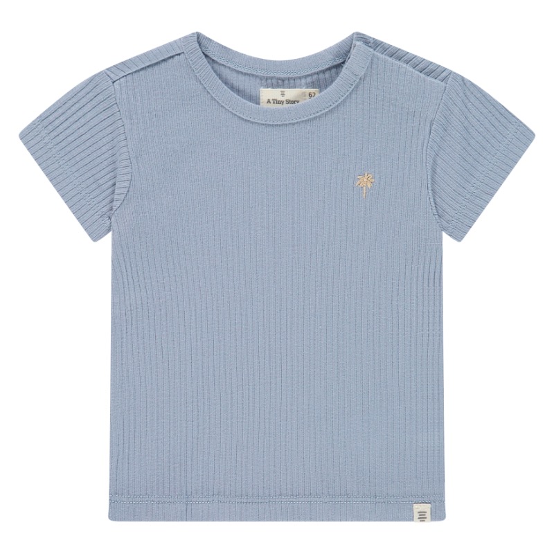 A Tiny Story baby t-shirt short sleeve Light Blue