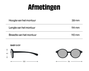 Izipizi zonnebril baby (0-3 jaar)