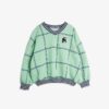 Mini Rodini Check panther patch sweatshirt Green