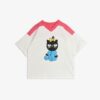 Mini Rodini Cat v-neck tee Pink