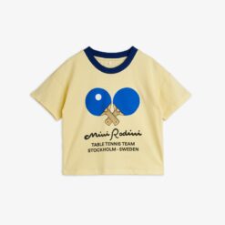 Mini Rodini Table tennis contrast rib tee