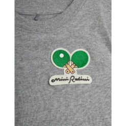 Alternative view of Mini Rodini Minibabies patches tee Grey Melange
