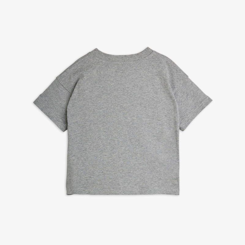 Mini Rodini Minibabies patches tee Grey Melange