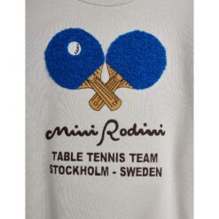 Alternative view of Mini Rodini Table tennis chenille sweatshirt Grey