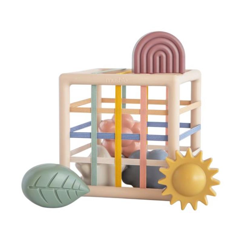 Mushie Elastic Shape Sorting Box