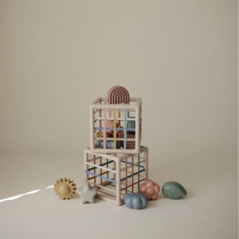 Mushie Elastic Shape Sorting Box - Afbeelding 2