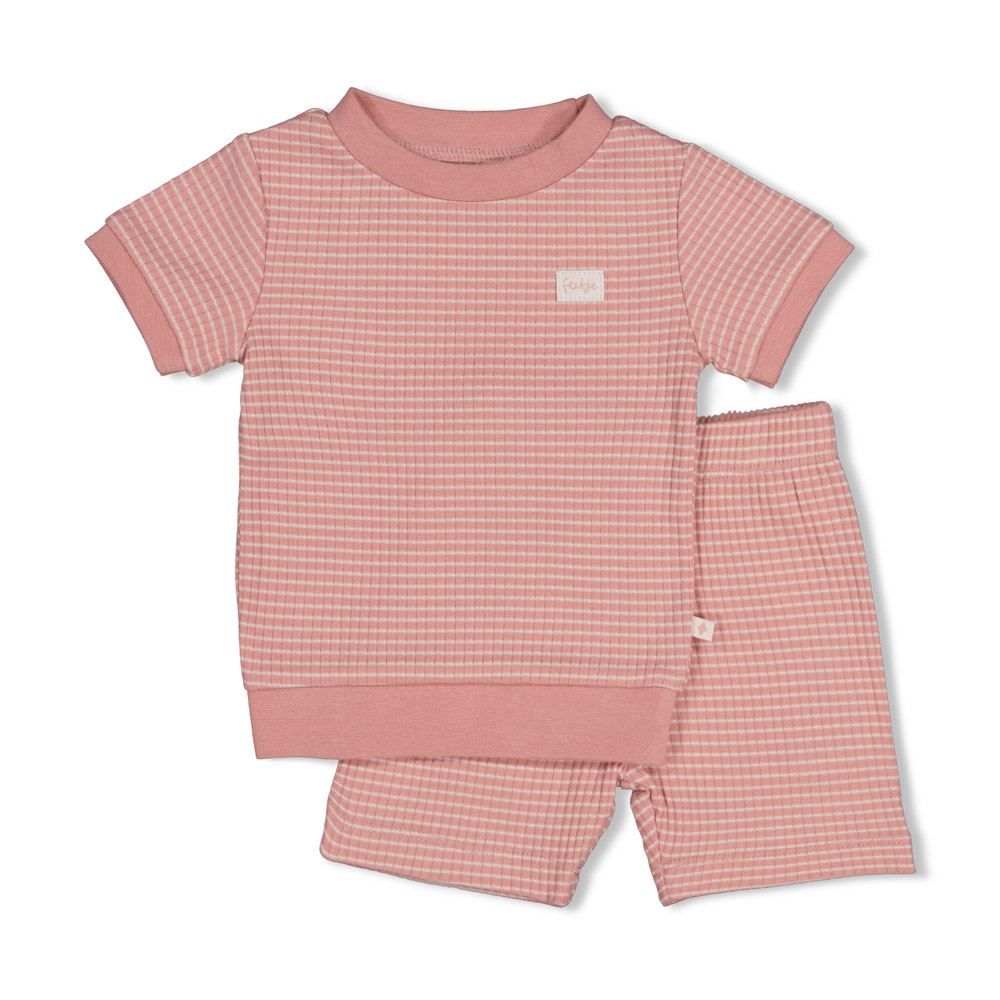 Feetje Shortama wafel Summer Special Mauve 305580