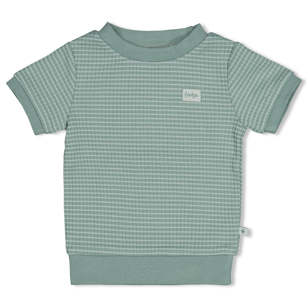 Feetje Shortama wafel Summer Special Zeegroen 305581 - Afbeelding 4