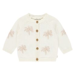 A Tiny Story baby cardigan Ecru Palms