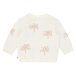 A Tiny Story baby cardigan Ecru Palms