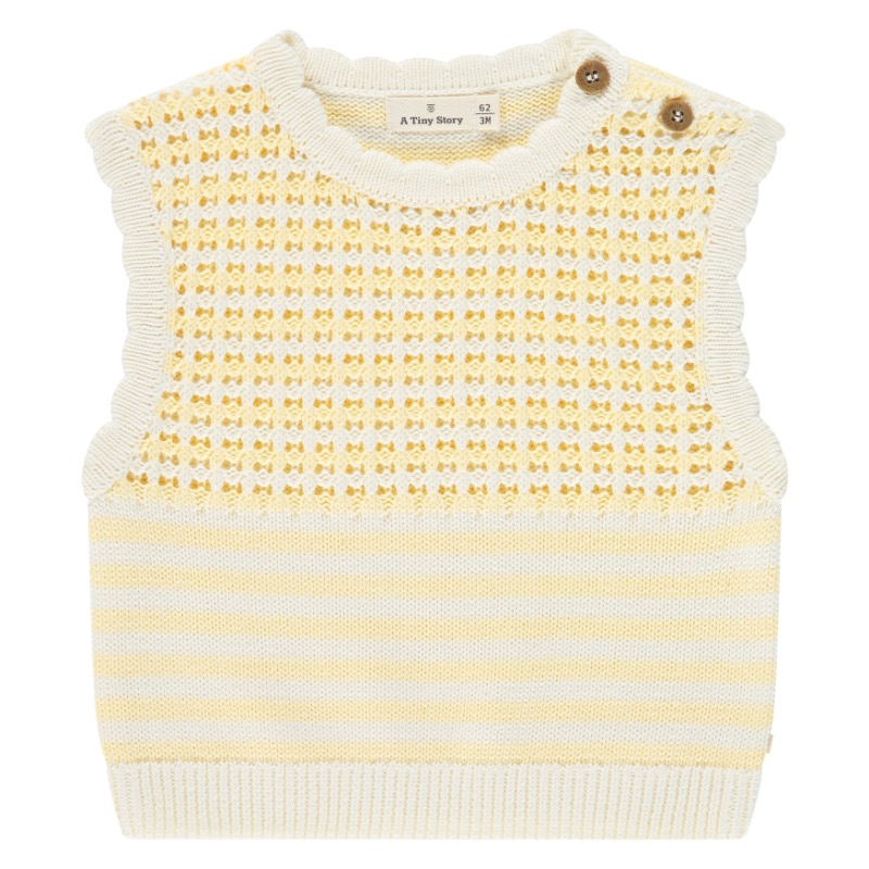 A Tiny Story baby sleeveless pullove Buttercup