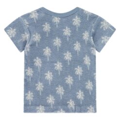 A Tiny Story baby t-shirt Palms Light Blue