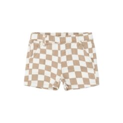 THE NEW Twill Regular Fit Denim Shorts Humus Check