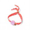 Love Issue Armbandje Happy smiley2.0 purple checked orange