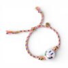 Love Issue Armbandje Happy smiley white pink
