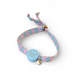 Love Issue Armbandje Happy smiley2.0 babyblue