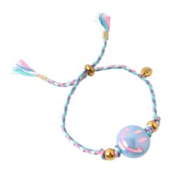Love Issue Armbandje Happy smiley baby blue