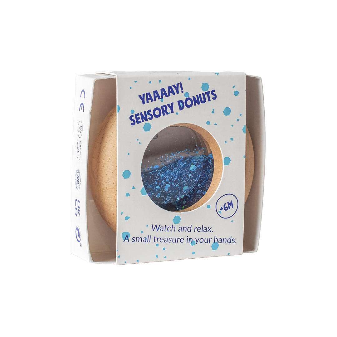 Petit Boum Sensorische Donut Blauw - Afbeelding 2