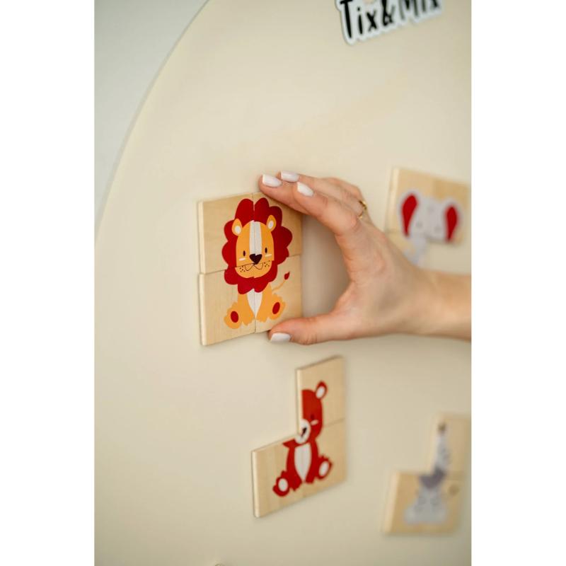 Tix & Mix Magnetic Playset Animals Puzzle - Afbeelding 2