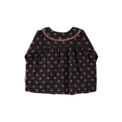 Alternative view of piupiuchick peter pan collar blouse black flowers
