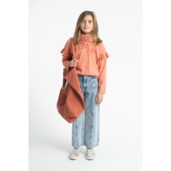 Alternative view of piupiuchick flare trousers faded light blue denim