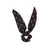 Piupiuchick scrunchie black flowers