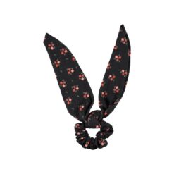 Piupiuchick scrunchie black flowers