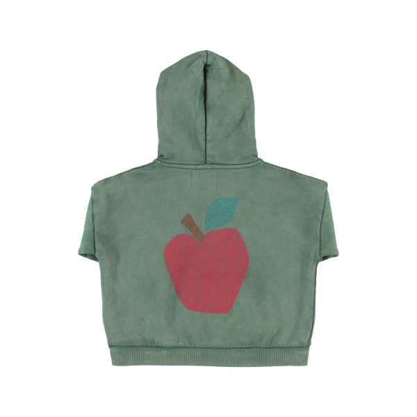 piupiuchick hoodie green apple print